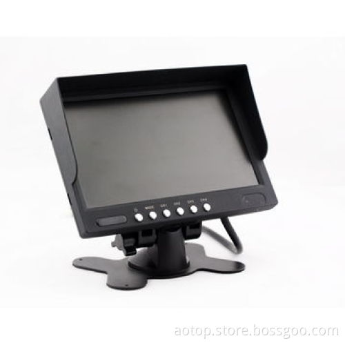 7-inch Bus Rear View Mirror Monitor w/Remote Control, Multiple Languages,12V-24V,OSD Menu, Pal&NTS
